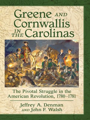 cover image of Greene and Cornwallis in the Carolinas